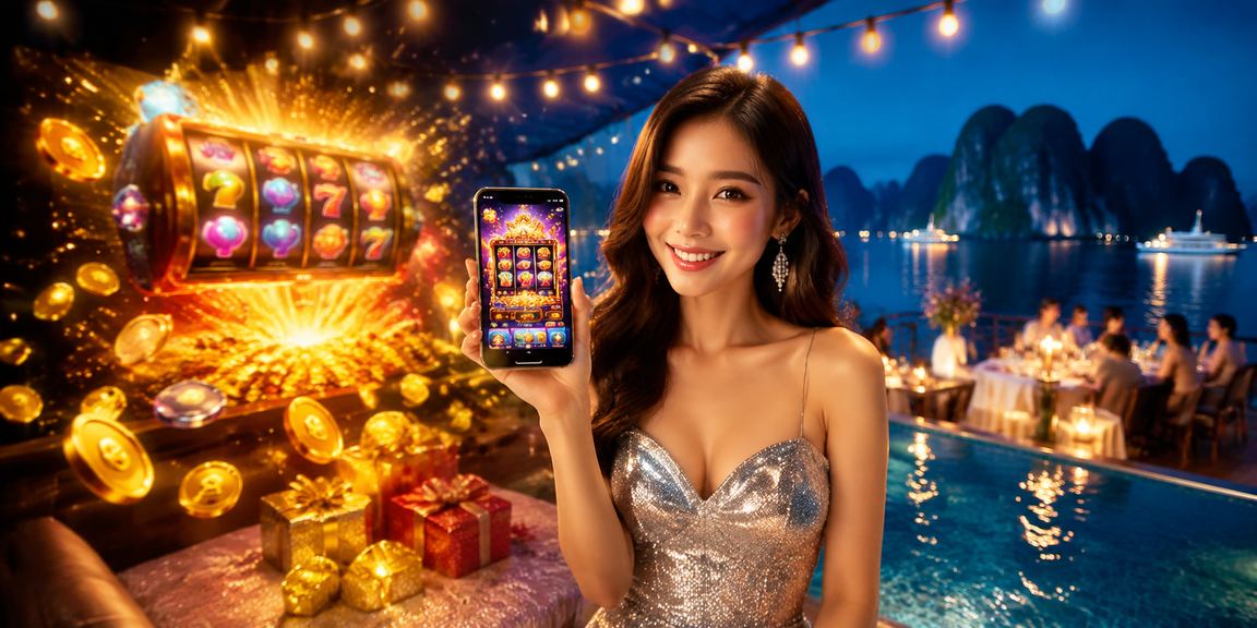 Trò chơi slot jackpot tại bãi biển Hạ Long